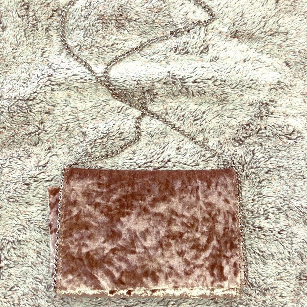 LAVENDER VELVET CROSSBODY